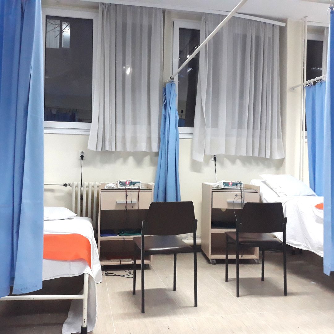 Hospital room.